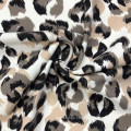 4 way stretch customized printed swimwear fabric knitted cheetah design 80% recycled nylon 18% spandex